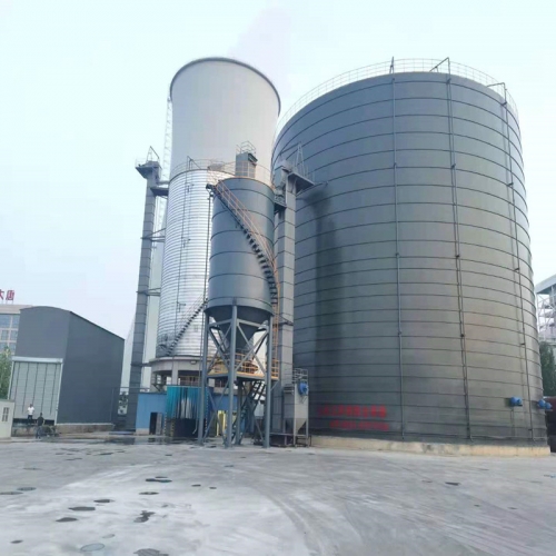 阳泉正阳-连云港集装箱装卸车5000吨卷板仓及4万吨粉煤灰钢板仓储存整套设备施工案例